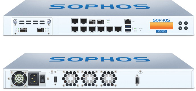 Sophos XG 310 Front and Back View