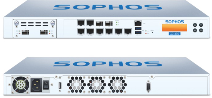 Sophos XG 330 Front and Back View