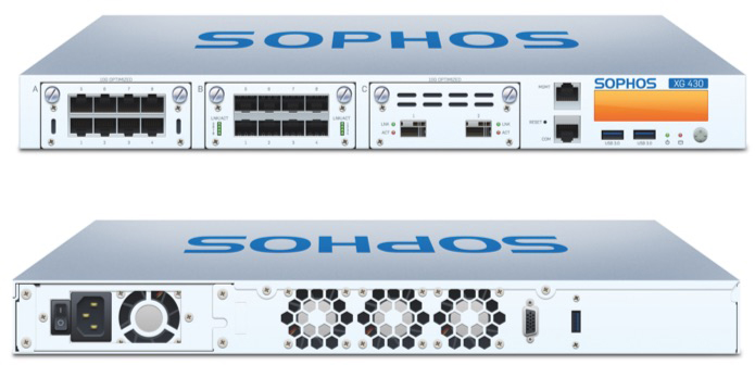 Sophos XG 430 Front and Back View