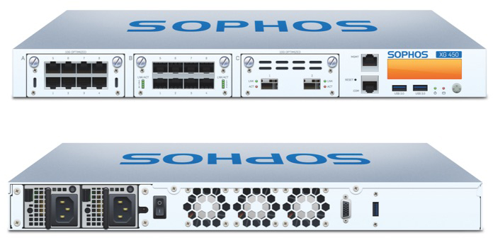 Sophos XG 450 Front and Back View